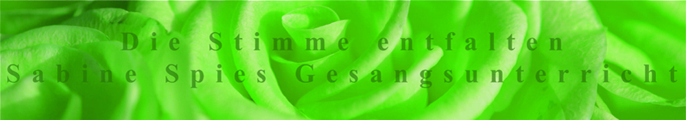 Die Stimme entfalten - Sabine Spies Gesangsunterricht